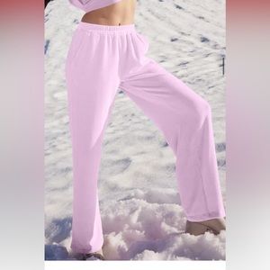Alo yoga Chenille High Waisted Wide Leg Chalet Pant